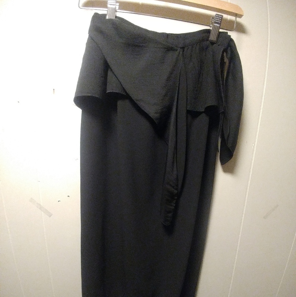 Vintage Louis Vuitton Paris Ruffled Slit Skirt
